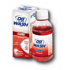 DG WASH CLOVE MOUTHWASH DAILY ORAL CARE RAPID SOOTHING ACTION 125 ML